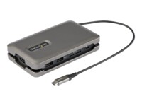 StarTech.com USB C Multiport Adapter, USB C to 4K 60Hz HDMI 2.0, 2-Port 10Gbps USB Hub, 100W Power Delivery Pass-through, GbE, SD/MicroSD, USB Type-C Mini Dock, 10'/25cm Attached Cable - USB C Docking Station USB-C Dockingstation