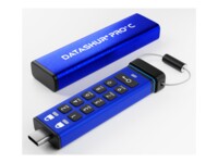 iStorage datAshur PRO+ C 512GB USB 3.2 Gen 1 USB stick Blå
