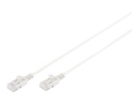 DIGITUS Slim CAT 6 Ikke afskærmet parsnoet (UTP) 1m Patchkabel Grey