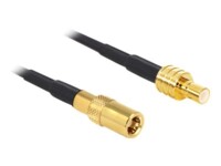 DeLOCK Forlængerkabel til antenne 50cm Sort Sort