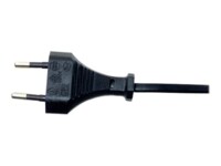 Manhattan Power Cord/Cable, Euro 2-pin (CEE 7/16) plug to C7 Female (figure of eight), 1.8m, 2.3A, Black, Lifetime Warranty, Polybag Strømkabel 1.8m Sort