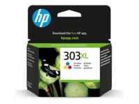 HP 303XL High Yield Tri-color Original Cyan, Magenta, Gul