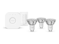 Philips Hue White and Color Ambiance Essential Starter Kit Lyspære 4.7W 2200-6500K 16 millioner farver