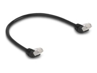 DeLOCK CAT 6a S/FTP 50cm Patchkabel Sort
