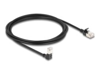DeLOCK CAT 6a S/FTP 2m Netværkskabel Sort