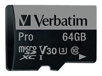 Verbatim PRO microSDXC 64GB 90MB/s
