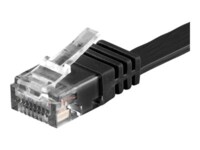 Goobay RJ45 CAT6 UTP 3M Uskærmet flad sort