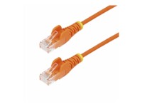 StarTech.com 50cm Orange Slim CAT6 Ethernet Cable, Snagless, 28AWG, LSZH CAT 5/5e/6 Ikke afskærmet parsnoet (UTP) 50cm Patchkabel Orange