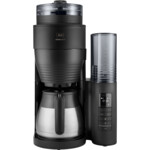 Melitta AromaFresh Therm Pro Filterkaffeemaschine mit Mahlwerk, schwarz