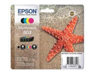 Epson 603 Multipack Sort Gul Cyan Magenta Blæk C13T03U64020