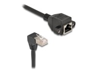 DeLOCK CAT 6a S/FTP 5m Forlængerkabel til netværk Sort