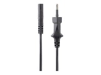 StarTech.com 3m (10ft) Laptop Power Cord, EU Plug to C7, 2.5A 250V, 18AWG, Notebook / Laptop Replacement AC Power Cord, Printer/Power Brick Cord, Europlug to IEC 60320 C7 - Laptop Charger Cable, Black (752E-3M-POWER-LEAD) Strømkabel 3m Sort