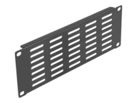 DeLOCK Monteringsventilationsplade Sort