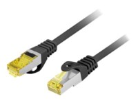 Lanberg CAT 6a S/FTP 50cm Patchkabel Sort RAL 9004