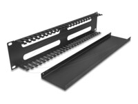 DeLOCK Stativkabeladministrations-rutepanel Sort