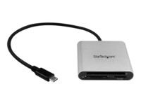 StarTech.com USB 3.0 Flash Memory Multi-Card Reader/Writer USB-C - SD microSD and CompactFlash Card Reader w/ Integrated USB-C Cable (FCREADU3C) Kortlæser USB 3.0