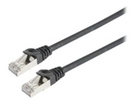 Prokord CAT 6 Foldet uskærmet snoet par (F/UTP) 50cm Netværkskabel Sort