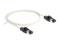 DeLOCK CAT 6a S/FTP 1m Patchkabel Hvid
