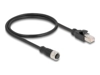 DeLOCK CAT 5e S/FTP 50cm Netværkskabel Sort
