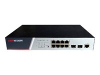 Hikvision Pro Series DS-3E2510P(B) Switch 8-porte Gigabit Ethernet PoE+