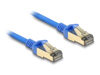 DeLOCK CAT 8.1 Kabel med folie og kobberfletning (FTP) 3m Netværkskabel Blå