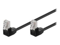 goobay CAT 5e Foldet uskærmet snoet par (F/UTP) 5m Patchkabel Sort