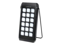 LogiLink Solarstrømbank 10000mAh 18Watt 1xUSB-A 1xUSB-C Sort Orange