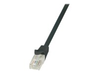 LogiLink EconLine CAT 6 Ikke afskærmet parsnoet (UTP) 50cm Patchkabel Sort