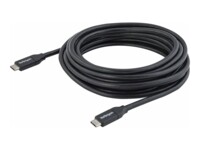 StarTech.com 4m USB C Cable w/ PD - 13ft USB Type C Cable - 5A Power Delivery - USB 2.0 USB-IF Certified - USB 2.0 Type-C Cable - 100W/5A (USB2C5C4M) USB Type-C kabel 4m Sort