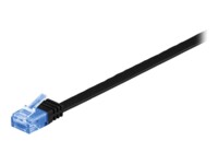 goobay CAT 6a Ikke afskærmet parsnoet (UTP) 50cm Patchkabel Sort