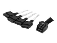 StarTech.com Seriel ATA/SAS-kabel Sort Sølv 1m