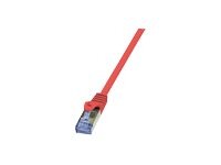 LogiLink PrimeLine CAT 6a SFTP, PiMF 0.25m Patchkabel Rød