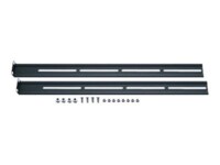 Aixcase AIX-19K1UMR-B Tastaturskuffeskinnesæt til stativ Sort