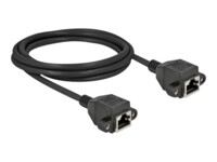 DeLOCK CAT 6a S/FTP 2m Netværkskabel Sort