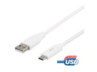 DELTACO USBC-1011M USB Type-C kabel 2m Hvid