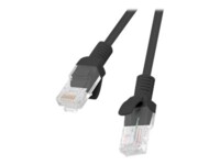 Lanberg CAT 5e Ikke afskærmet parsnoet (UTP) 15m Patchkabel Sort RAL 9004