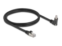 DeLOCK CAT 6 S/FTP 1m Netværkskabel Sort