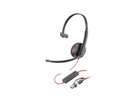 HP Poly Blackwire 3215 Kablet Høretelefoner Sort