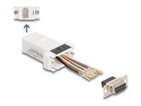 DeLOCK CAT 5/5e/6 Seriel adapter Hvid