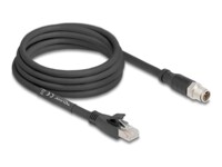 DeLOCK CAT 5e S/FTP 3m Netværkskabel Sort