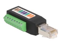 DeLOCK CAT 5e Ikke afskærmet parsnoet (UTP) Netværksadapter Sort Grøn