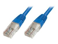 DIGITUS Ecoline CAT 5e Ikke afskærmet parsnoet (UTP) 50cm Patchkabel Blå