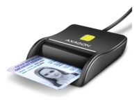 AXAGON CRE-SM3N USB Smart Card FlatReader