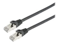 Prokord CAT 6a Kabel med afskærmning med folie og kobberfletning (SFTP 3m Netværkskabel Sort