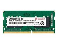 Transcend JetRAM DDR4 8GB 2666MHz CL19 Ikke-ECC SO-DIMM 260-PIN