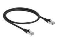 DeLOCK CAT 6a S/FTP 50cm Patchkabel Sort