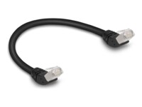 DeLOCK CAT 6a S/FTP 25cm Patchkabel Sort
