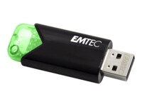 EMTEC B110 Click Easy 3.2 64GB USB 3.2 Gen 1 USB stick Sort Grøn