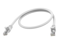 Vision CAT 6a Afskærmet parsnoet (STP) 50cm Netværkskabel Hvid