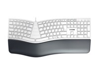 CHERRY KC 4500 ERGO Tastatur Gummitrykknap Kablet Tysk
